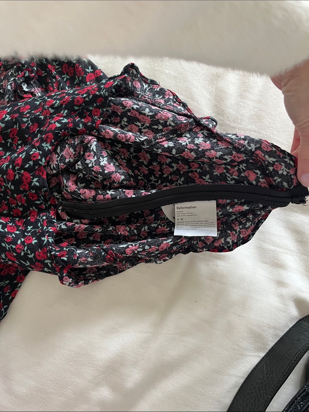 Reformation Ruffled Rose Crop Top - Picture 12 of 13
